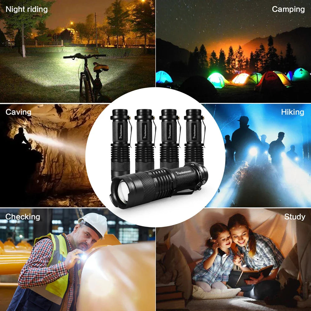 LuminiX 5-Pack LED Zaklamp